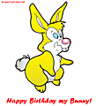 Birthday bunny - Happy Birthday clip art free