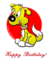 Cartoon dog clip art free - Happy Birthday clip art free