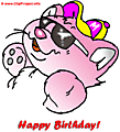 Coll cat - Happy Birthday clip art free