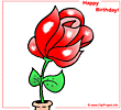 Flower for Birthday - Happy Birthday clip art free