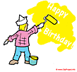 Greeting e-card for Birthday - Happy Birthday clip art free