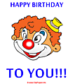 Happy Clown clip art - Happy Birthday clip art free