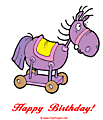 Horse toy clip art - Happy Birthday clip art free