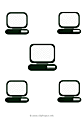 Computer network clipart