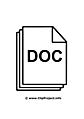 Icon doc clipart