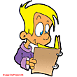 Pupil reading free clip art - School clip art