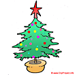 Christmas tree cartoon free