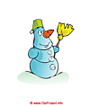 Funny Snowman Christmas clip art free