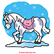 Horse clipart winter free