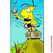 Bee knight clipart image free