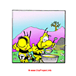 Comics illustration free bees