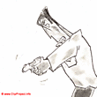 Gun shoot comic image gratis