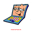 Notebook clipart free - Computer clip art free