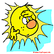 Cartoon sun image