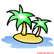 Island clip art - Tropical clip art