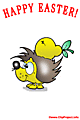 Easter e-card - Hedgehog cartoon 