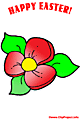 Flower clip art - Happy Easter clip art