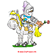 Knight and horse clip art free