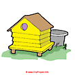 Apiary image bee house clip art free