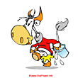 Cartoon image cow free