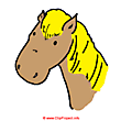 Horse head clipart image free