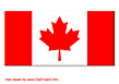 Canada flag clipart