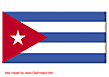 Cuba flag clipart