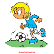 Football player cartoon