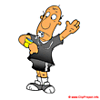 Football referee cartoon