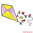 Kite clip art image - Holidays clip art