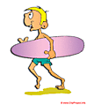 Surfer clipart image free
