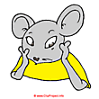 Grey mouse clipart