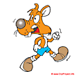 Running mouse clipart 