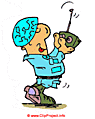 Soldier with radio clipart