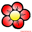 Red flower clipart free