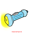 Electric torch clip art