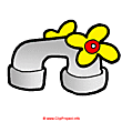 Water tap image clip art