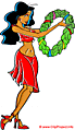 Brasilian girl on carneval clip art image