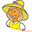 Village girl - People clip art free