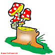 Mushrooms cartoon clipart - Plant clip art free