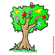 Tree with flowers clipart picture free