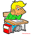 Pupil in school clip art image free