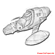 Space ship clipart image