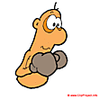 Cartoon boxer clipart image - Sport images free