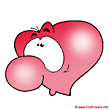 Confused heart clip art