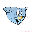 Heart cat clip art fre