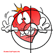 Heart target clip art free